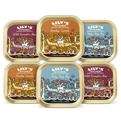 Lily's Kitchen Dog Adult Grain Free Dinners Tray Multipack
