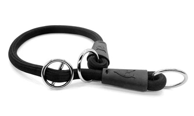 Morso Half Slip Halsband Hond Soft Rope Gerecycled Black Zwart 60X1 CM (413893)