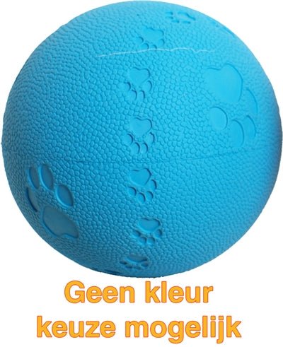 Bal Rubber Pawprint/Geluid 7,5 CM - Best4pets.nl