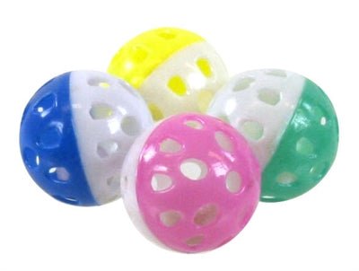 Ballen met bel zwaar model 4 CM 4 ST - Best4pets.nl