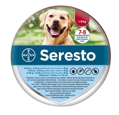 Bayer Seresto Teken- En Vlooienband Grote Hond VANAF 8 KG 70 CM - Best4pets.nl