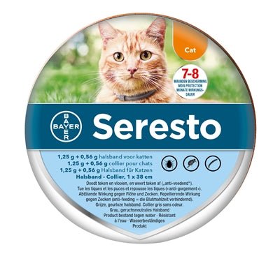 Bayer Seresto Teken- En Vlooienband Kat 38 CM - Best4pets.nl