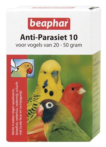 Beaphar Anti-Parasiet 10 Vogel (20-50Gr) 20-50 GR 2 PIP - Best4pets.nl