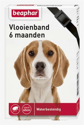 Beaphar Vlooienband Hond Zwart 6 Mnd - Best4pets.nl