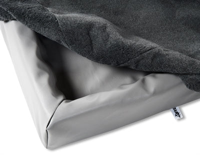 Bia Bed Fleece Overtrek Hondenmand Grijs - Best4pets.nl