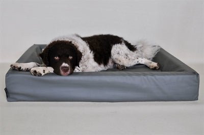 Bia Bed Kunstleer Hoes Hondenmand Grijs - Best4pets.nl