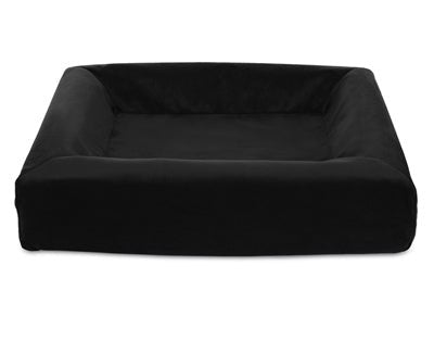 Bia Bed Royal Fluweel Hoes Hondenmand Zwart - Best4pets.nl