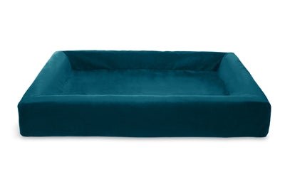 Bia Bed Royal Fluweel Hoes Voor Hondenmand Petrol BIA-80 100X80X15 CM - Best4pets.nl