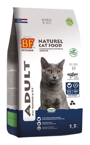 Biofood Cat Adult All-Round & Fit 1,5 KG - Best4pets.nl