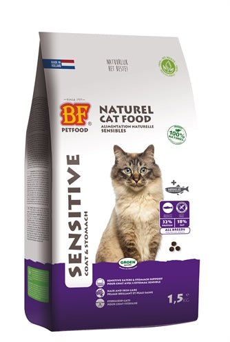 Biofood Cat Sensitive Coat & Stomach 1,5 KG - Best4pets.nl