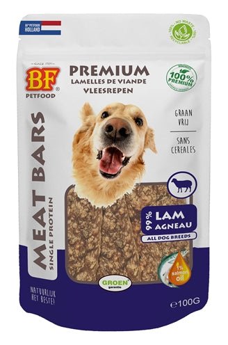 Biofood Meat Bars Lam 100 GR - Best4pets.nl