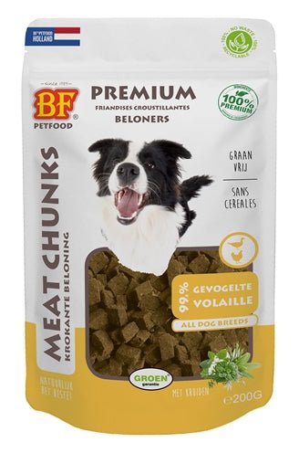 Biofood Meat Chunks Gevogelte 200 GR - Best4pets.nl