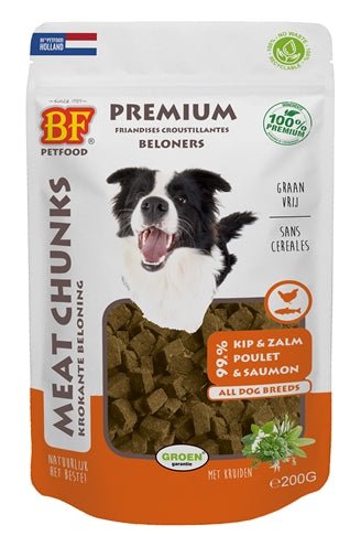 Biofood Meat Chunks Kip&Zalm 200 GR - Best4pets.nl