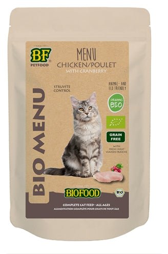 Biofood Organic Kat Kip Menu Pouch 20X100 GR (20 stuks) - Best4pets.nl