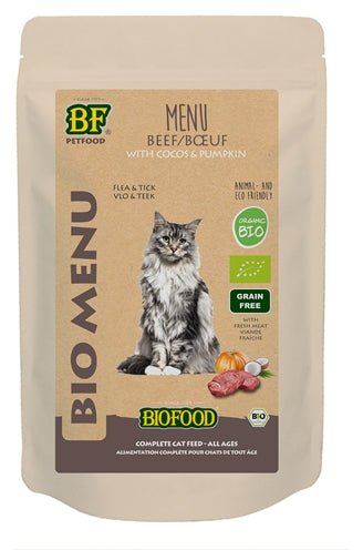 Biofood Organic Kat Rund Menu Pouch 20X100 GR (20 stuks) - Best4pets.nl