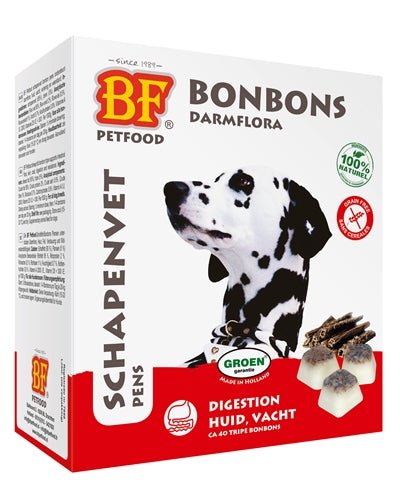 Biofood Schapenvet Maxi Bonbons Pens 40 ST - Best4pets.nl