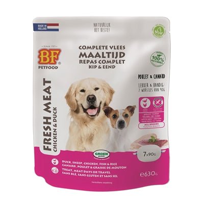 Biofood Vleesvoeding Eend Worst 630GR - Best4pets.nl