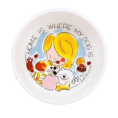 Blond Amsterdam Voerbak Hond Home Is Where My Dog Is - Best4pets.nl