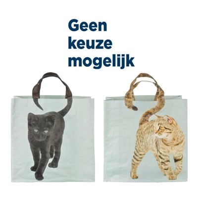 Boodschappentas Poezenstaart Assorti - Best4pets.nl