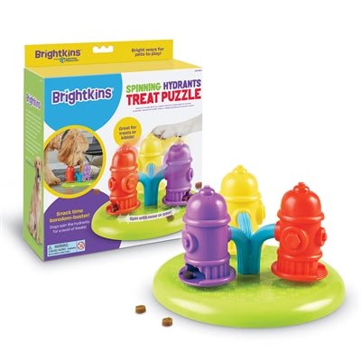 Brightkins Spinning Hydrants Treat Puzzle - Best4pets.nl