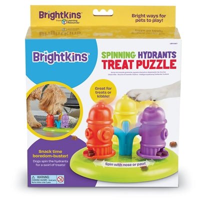 Brightkins Spinning Hydrants Treat Puzzle - Best4pets.nl