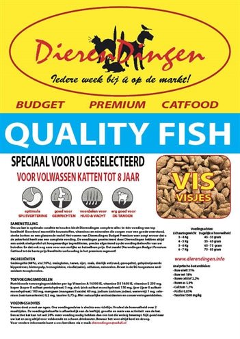 Budget Premium Catfood Quality Fish 15 KG - Best4pets.nl