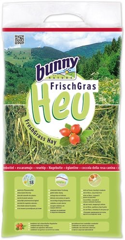 Bunny Nature Vers Gras Hooi Met Rozenbottel 500 GR - Best4pets.nl