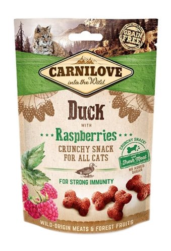 Carnilove Crunchy Snack Eend / Framboos 50 GR - Best4pets.nl