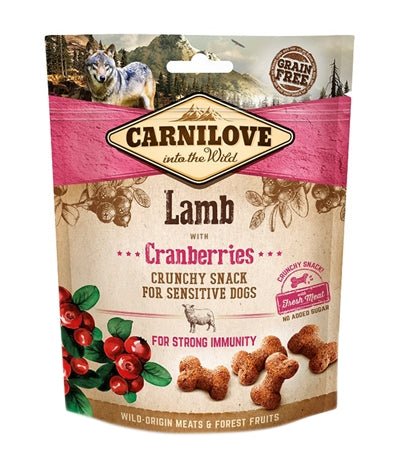 Carnilove Crunchy Snack Lam / Cranberries 200 GR - Best4pets.nl