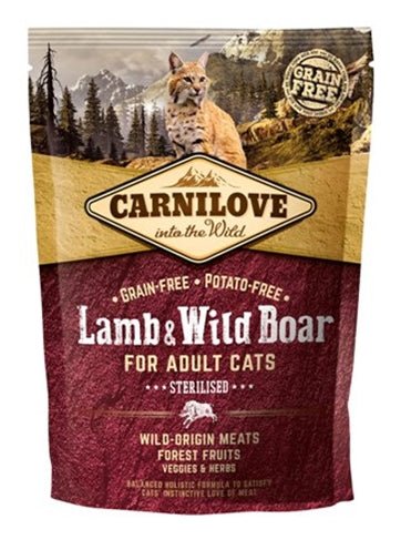 Carnilove Lamb / Wild Boar Sterilised - Best4pets.nl