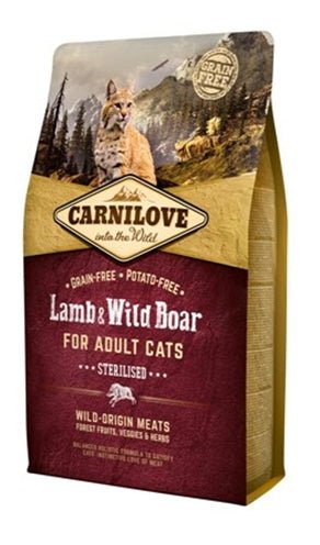 Carnilove Lamb / Wild Boar Sterilised - Best4pets.nl