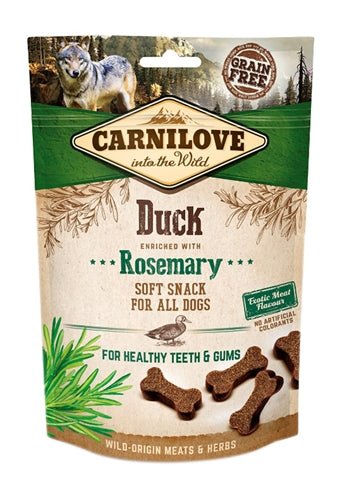 Carnilove Soft Snack Eend / Rozemarijn 200 GR - Best4pets.nl