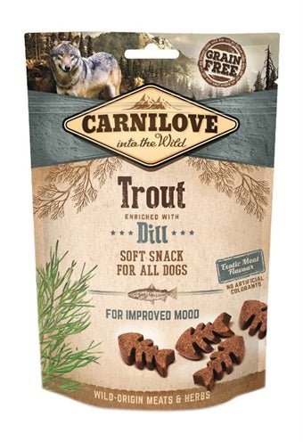 Carnilove Soft Snack Forel / Dille 200 GR - Best4pets.nl