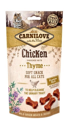 Carnilove Soft Snack Kip / Tijm 50 GR - Best4pets.nl