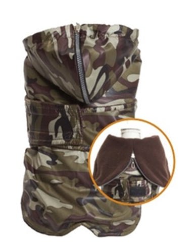 Croci Hondenjas Teckel Military Camouflage Bruin - Best4pets.nl