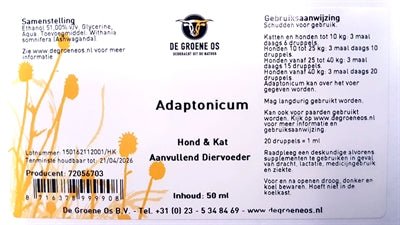 De Groene Os Adaptonicum Hond / Kat - Best4pets.nl