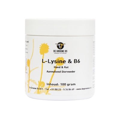 De Groene Os L-Lysine / B6 Hond / Kat - Best4pets.nl