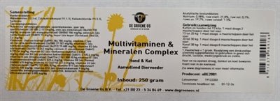 De Groene Os Multivitaminen / Mineralen Complex Hond / Kat - Best4pets.nl