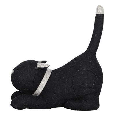 Deurstopper Kat Vilt 26,5X14X30,5 CM - Best4pets.nl