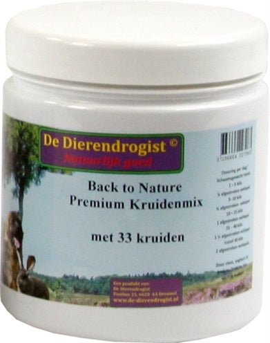 Dierendrogist Back To Nature Premium Kruidenmix Met 33 Kruiden - Best4pets.nl