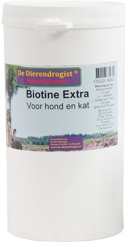 Dierendrogist Biotine Poeder+Kruiden Hond/Kat 900 GR - Best4pets.nl