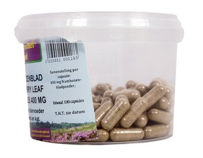 Dierendrogist Frambozenblad Capsules 400 Mg 100 ST - Best4pets.nl