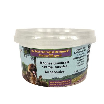 Dierendrogist Magnesium Citraat Capsules - Best4pets.nl