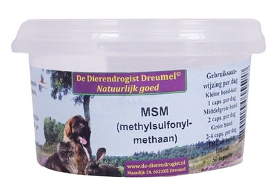 Dierendrogist Msm Capsules 50 ST - Best4pets.nl