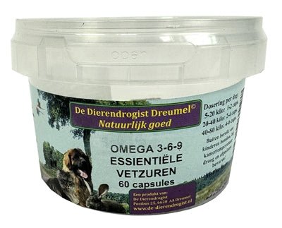 Dierendrogist Omega 3-6-9 Vetzuren Capsules - Best4pets.nl