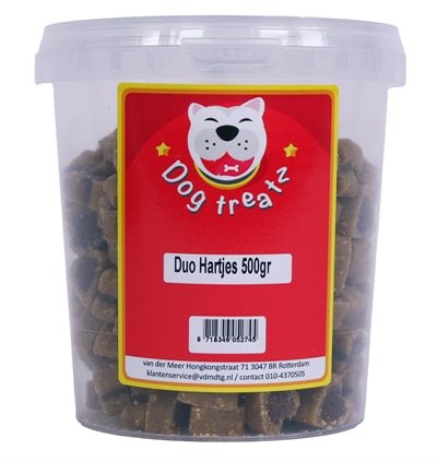 Dog Treatz Duo Hartjes 500 GR - Best4pets.nl