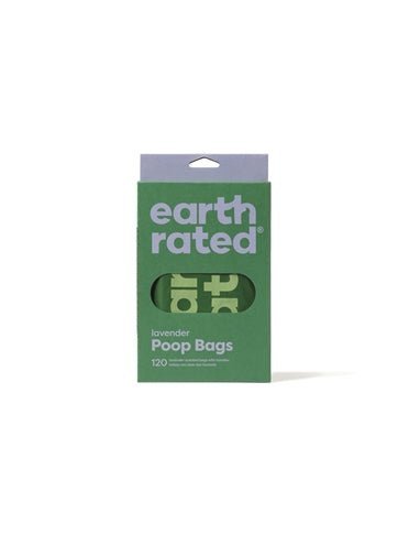 Earth Rated Poepzakjes Met Handvaten Lavendel Gerecycled - Best4pets.nl