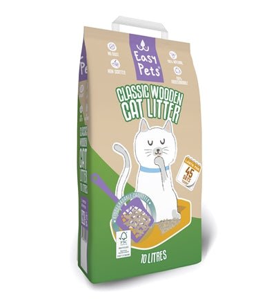 Easypets Biodegradable Classic Houtkorrels Kattenbakvulling - Best4pets.nl