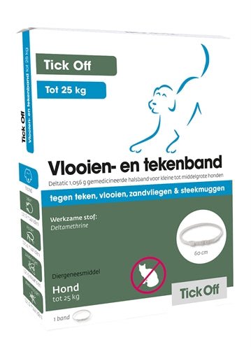 Emax Tick Off Tekenband Kleine Tot Middelgrote Hond 60 CM - Best4pets.nl