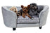 Enchanted Pet Enchanted Hondenmand / Sofa Constantine Zilverkleurig 86,5X58,5X39,5 CM - Best4pets.nl